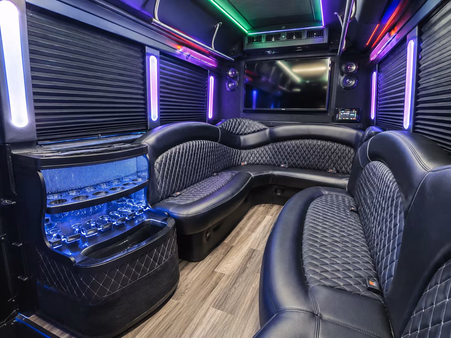 large scale bus shuttles for corporate sporting and team events in provo