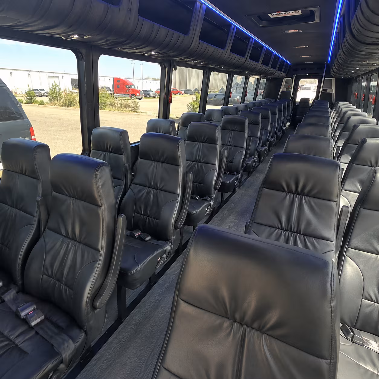 provo 28 passenger minibus inside
