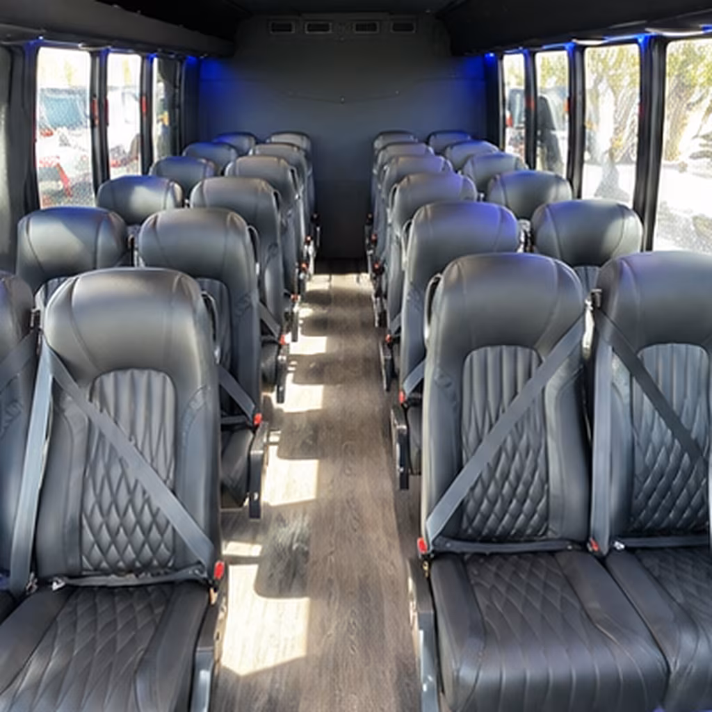 provo 30 passenger minibus inside