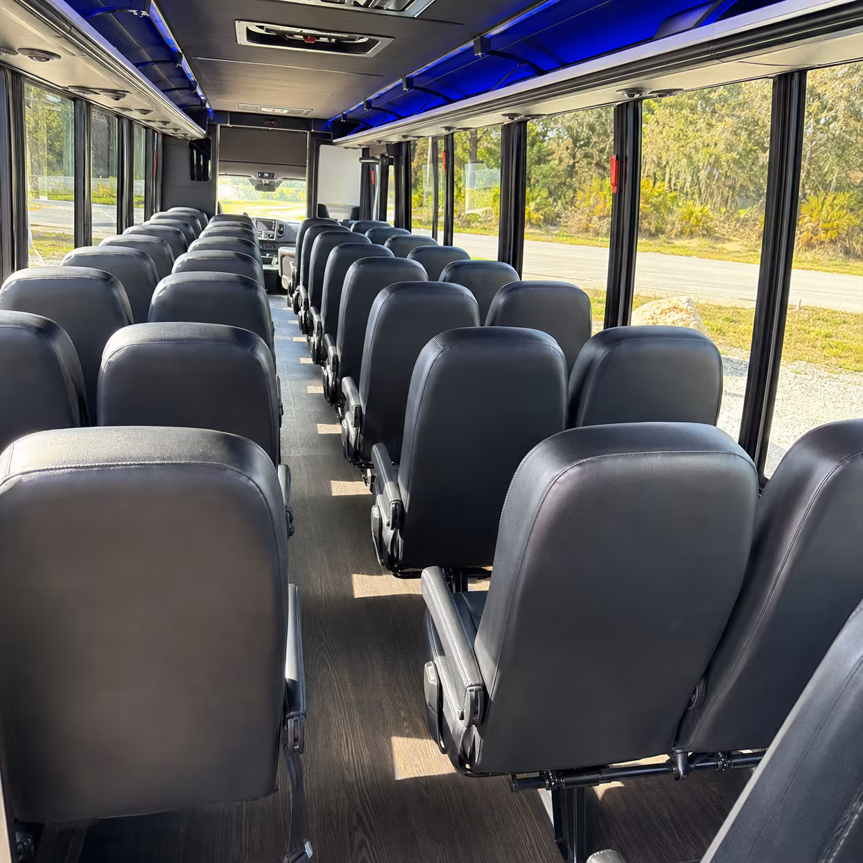 provo 35 passenger minibus interior