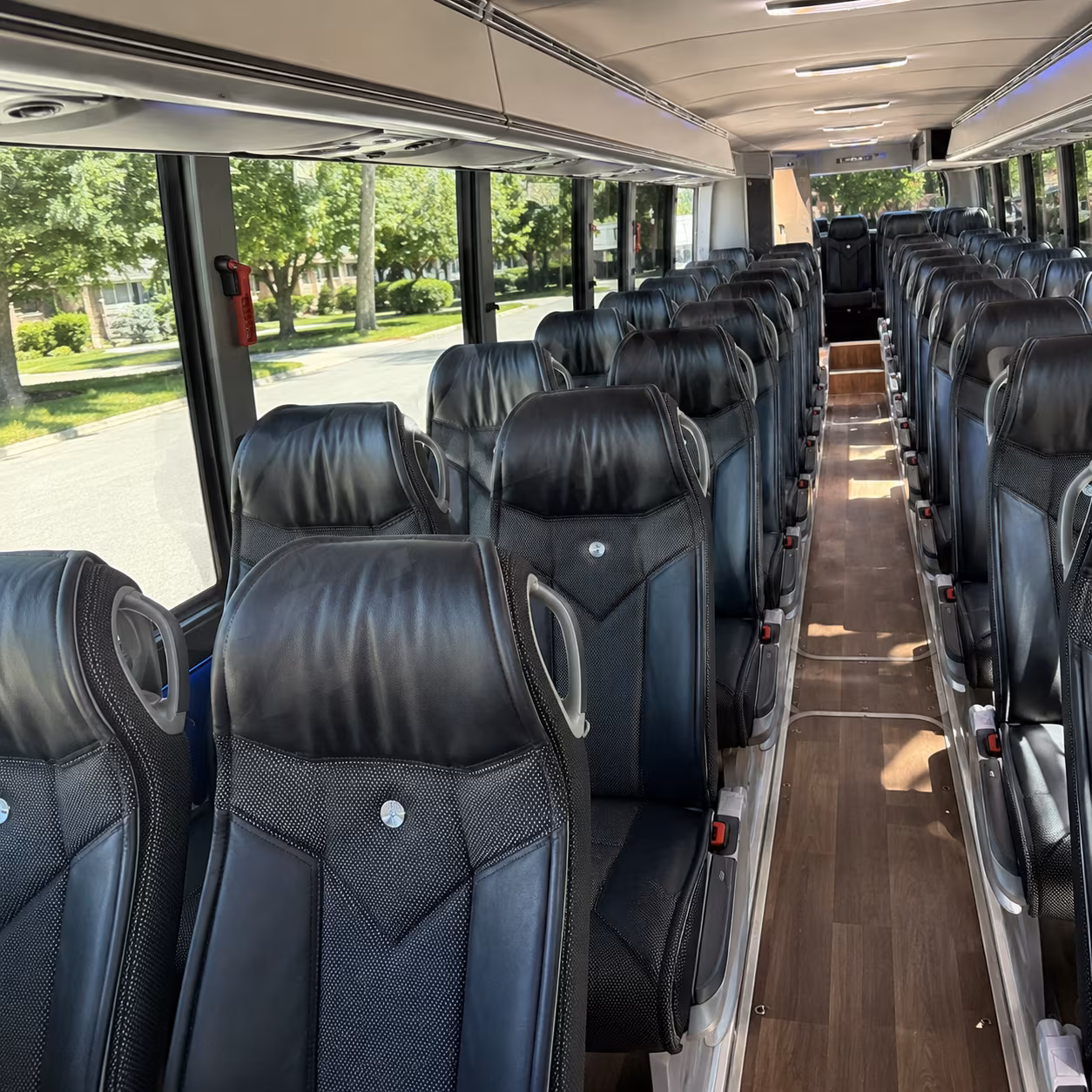 provo 40 passenger charter bus inside