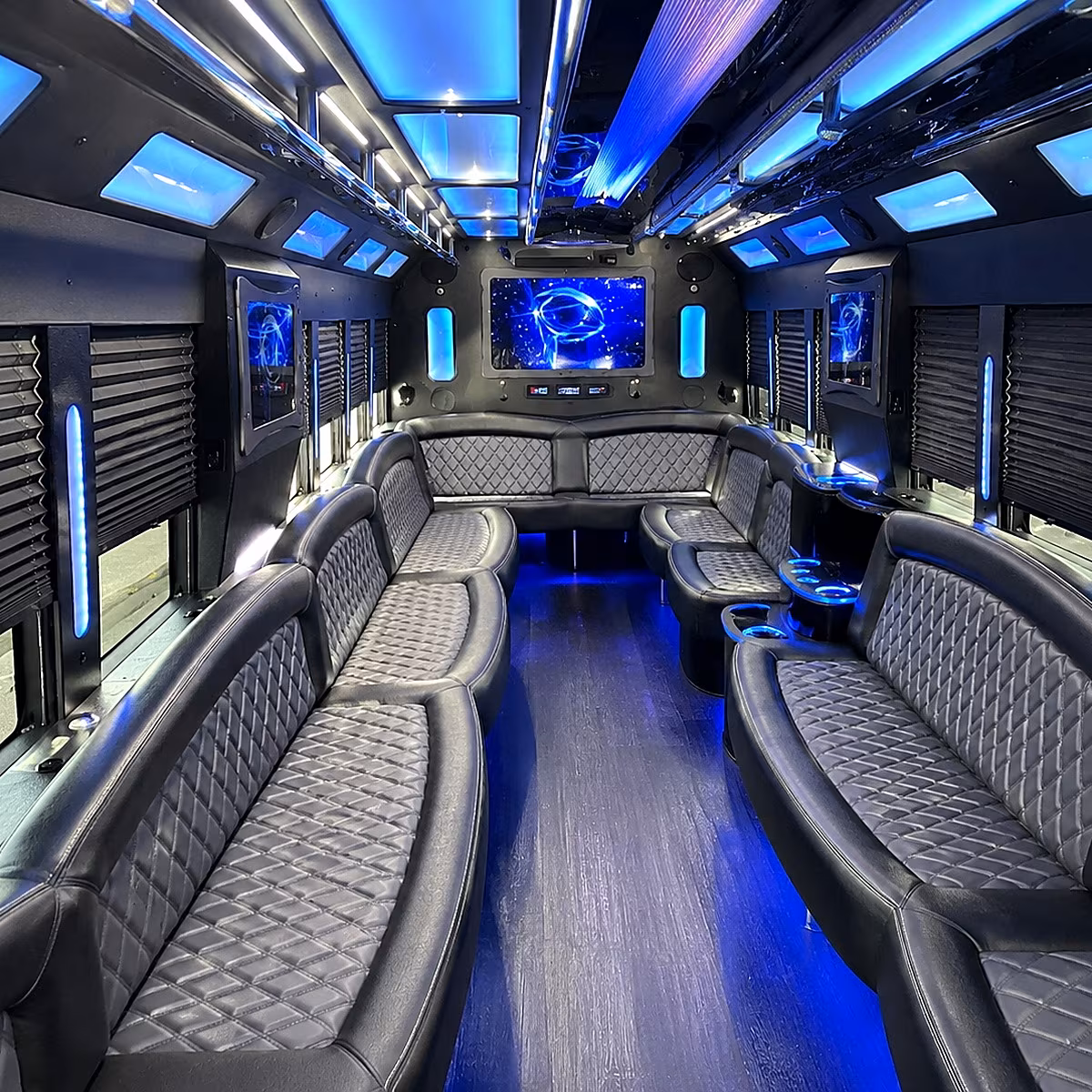 provo 50 passenger party bus interior