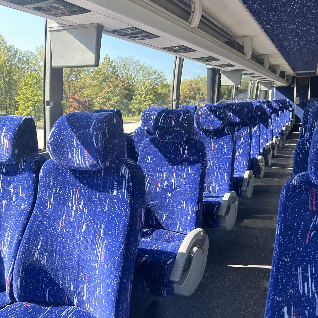 provo charter bus inside