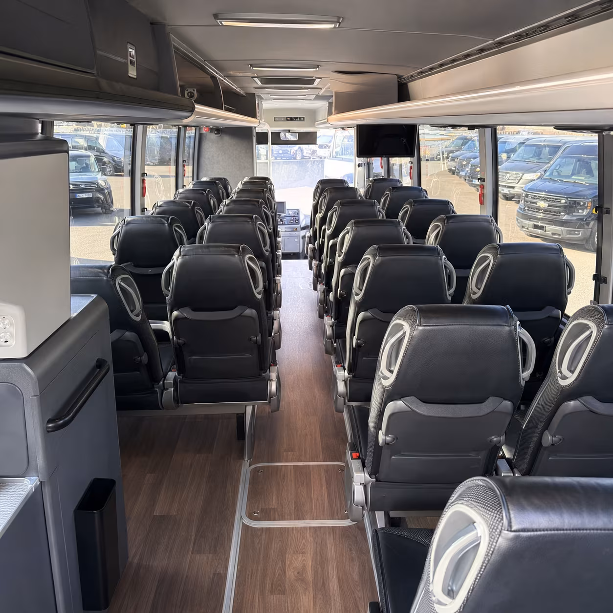 provo charter bus interior