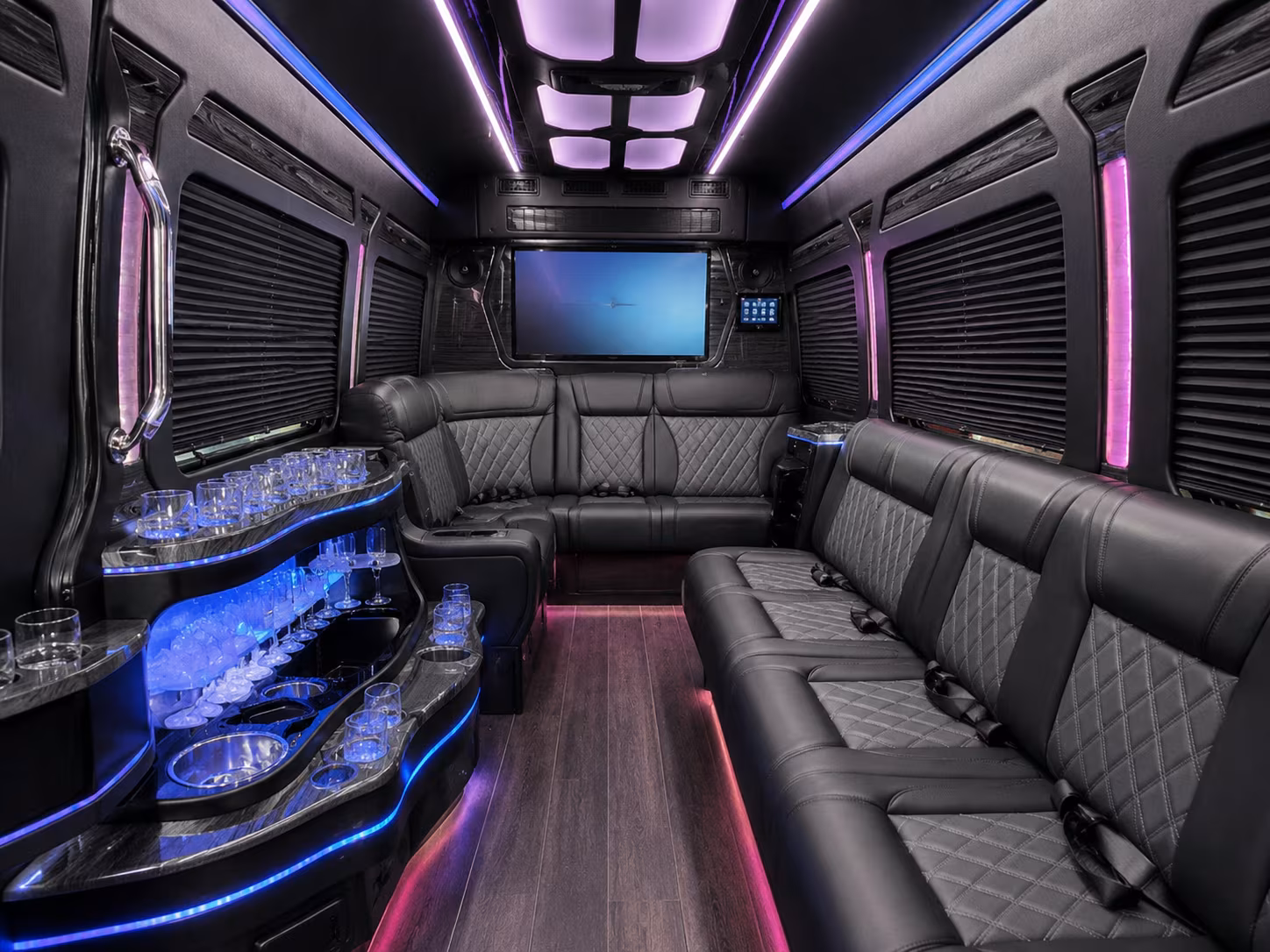 provo corporate transportation onboard seating