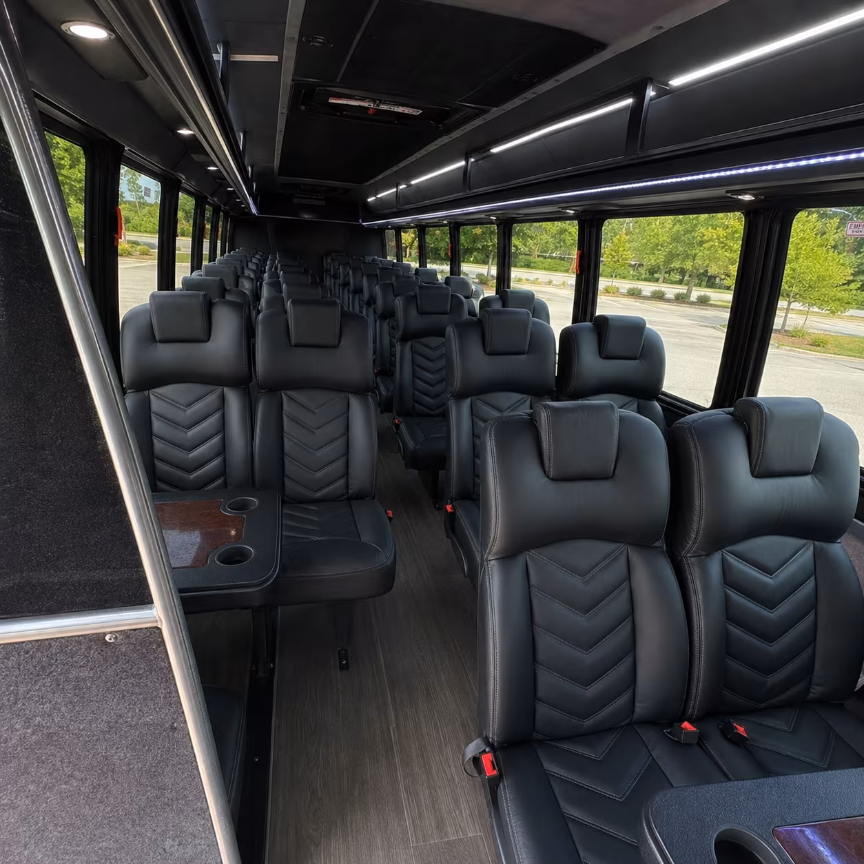 provo religious group transportation onboard seating